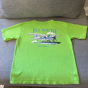 Boys Crown & Ivy t shirt size 7.  Small air plane on the front.